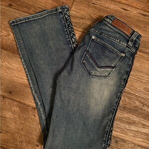 Women's rock & roll denim bootcut Blue Jeans